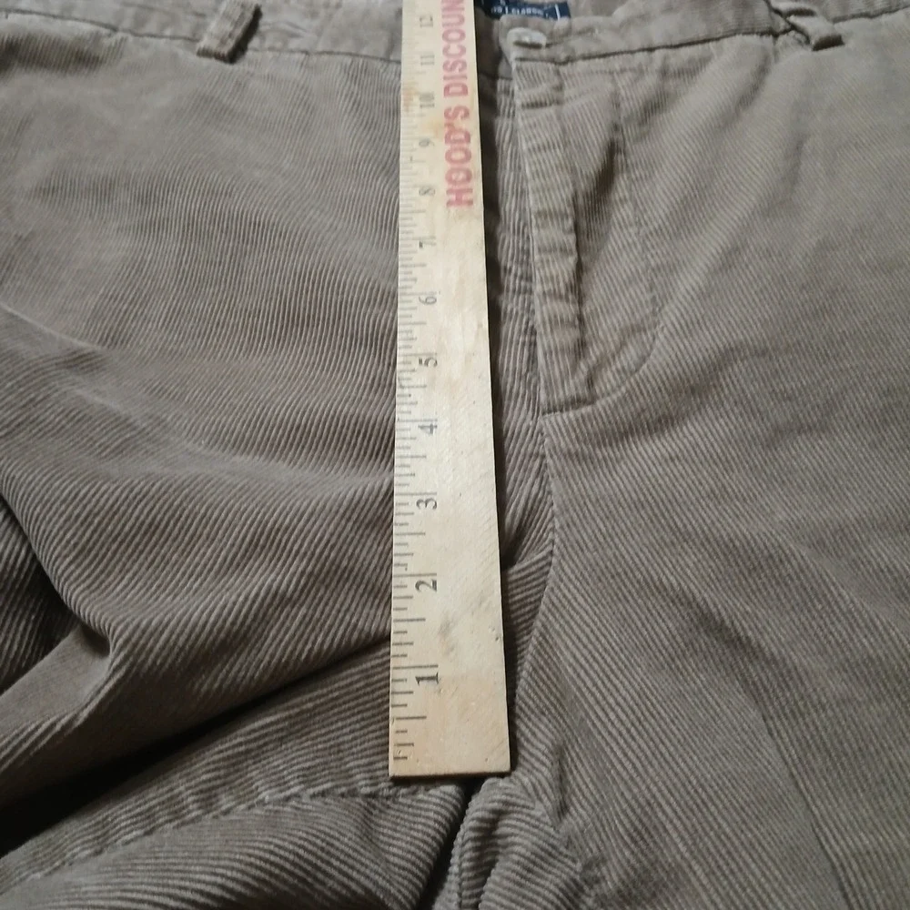 Dockers Men Corduroy Pants Sz 42x30 Brown Outdoor Flat Front Classic Fit